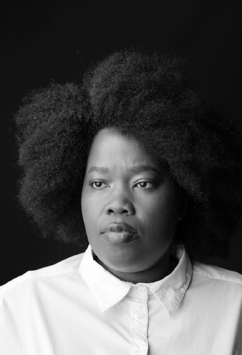 Siphokazi Jonas in black and white